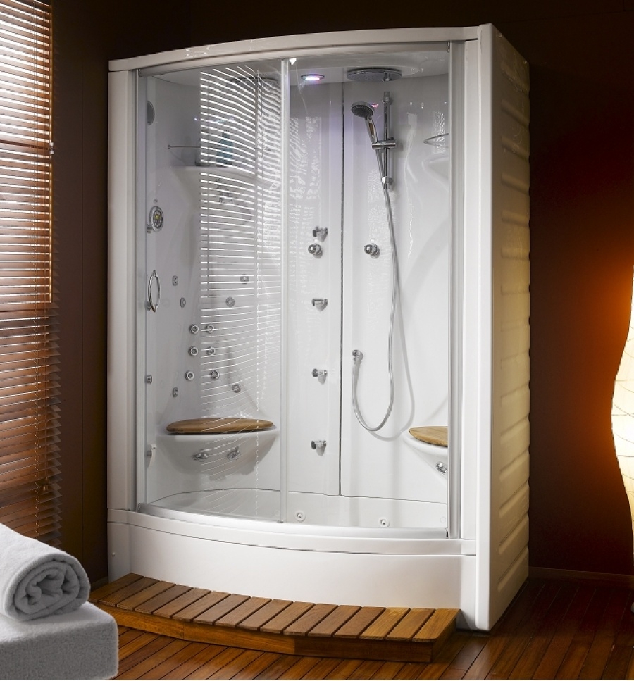 Cabine de douche à recyclage JEDO BORA BORA LUXE 160x95 Sanitairepro