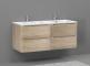 Avis sur : Meuble double vasque 120cm TOOLA Bois Clair