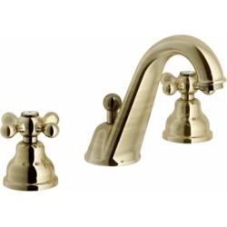 Mélangeur lavabo 3 trous rétro vieux bronze Grazia GRC5011/1BR