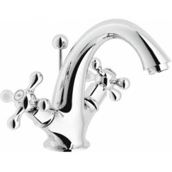 Mélangeur lavabo monotrou rétro chromé Grazia GRC5118/6CR