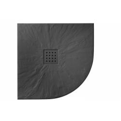 Receveur de douche 80x80 Pizarra 1/4 de Rond Graphite