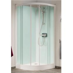 Cabine de douche Kineprime Glass (18 cm) - Coulissante - 1/4 de Rond 80cm