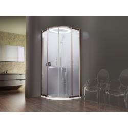 Cabine de douche 1/4 de rond EON R Hammam - Plusieurs versions