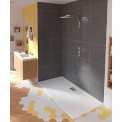 Receveur rectangulaire en Biocryl Kinesurf Blanc extra-plat - 70x90