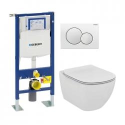 Pack WC Geberit UP320 + Cuvette AquaBlade TESI + Sigma blanche