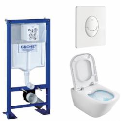 Pack Grohe Rapid SL + Cuvette GAP Roca + différentes plaques