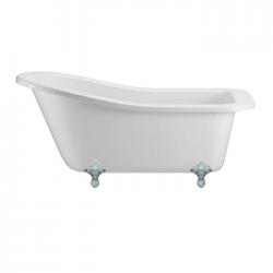 Baignoire Buckingham BURLINGTON 150 cm - Pied traditionnel Chromé