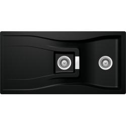 Evier de cuisine CRISTADUR Waterfall 1.5 Cuves