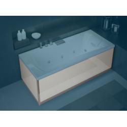 Tablier Retour en Verre Blanc baignoires Kinedo - L90 cm