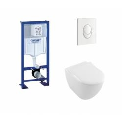 Pack WC Grohe Rapid SL + Cuvette Subway 2.0 Villeroy + Plaque Blanche