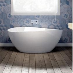 Baignoire îlot ovale ILLUSION White 154x80 cm