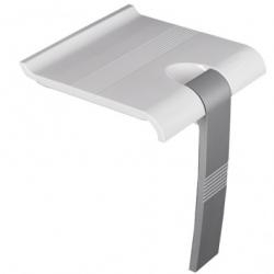 Siège de douche escamotable Arsis - Blanc et Gris mat*