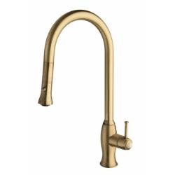 Mitigeur évier rétro CANOVA avec douchette vieux bronze - KA53092