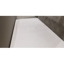 Receveur rectangulaire CUSTOM TOUCH Blanc Mat - Hauteur 3.5 cm - 100x80 cm