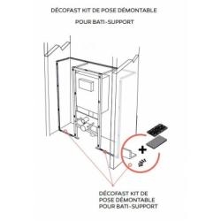 Kit de pose démontable pour habillage Décofast Bâti-support