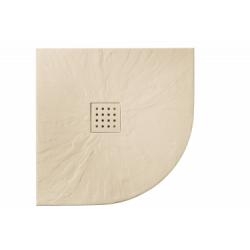 Receveur de douche PIZARRA 1/4 de Rond Crème - 80x80cm