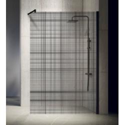 Paroi de douche Fixe KUADRA H Sérigraphié PLAID - Différentes tailles