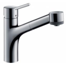 Mitigeur cuisine avec douchette extractible Talis S Chromé - 32841000*
