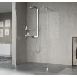Volet pivotant GIADA HFA 37 cm - Transparent - Chromé