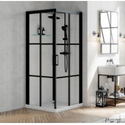 Cabine de douche BROOKLYN FACTORY 90x90 cm - Portes coulissantes