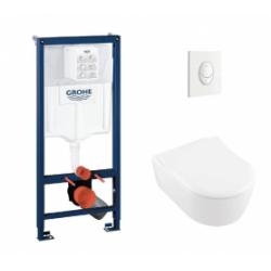 Pack WC Grohe Rapid SL + Cuvette AVENTO Villeroy & Boch + Plaque Skate Air