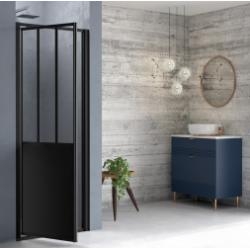 Porte de douche pivotante LOFT Steel 80 cm - Version Gauche