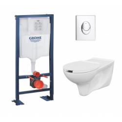 Pack WC Grohe Rapid SL + Cuvette PMR + Plaque Chromé