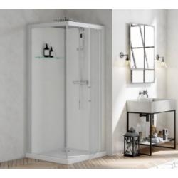 Cabine de douche BROOKLYN 90x90 cm - Porte pivotante