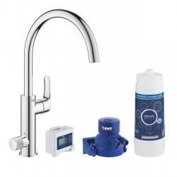 Mitigeur d'évier avec système de filtration de l'eau EUROSMART Blue Pure**