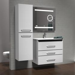 Meuble vasque PRESTIGE 3 tiroirs Blanc brillant