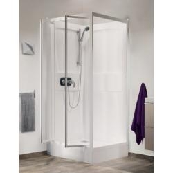 Cabine de douche Kineprime (18 cm) - 2 Portes - 90x90cm - Mécanique