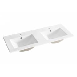 Meuble NEPTUNE Blanc 120 cm - Miroir Elégance