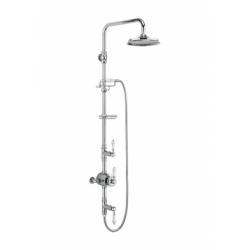 Colonne de douche Rétro STOUR thermostatique - Douche de tête 180mm