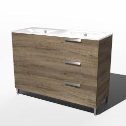 Meuble double-vasque INFINI 120 cm Pitaya 3T