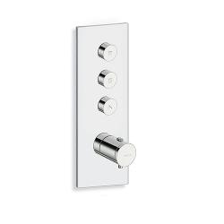 Façade TRIVERDE pour douche encastrée thermostatique THERMO TWIST - 3 Sorties