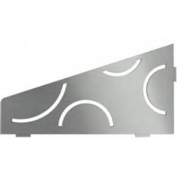 Tablette d'angle murale SHELF-S3 - SCHLÜTER CURVE Acier inox brossé