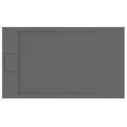 Receveur ULTRAFLAT S I.LIFE Gris béton 100x70 cm