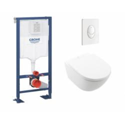 Pack WC Grohe Rapid SL + Cuvette Subway 3.0 + Plaque Blanche