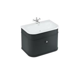 Meuble traditionnel moderne CHALFONT 75 cm Noir Mat