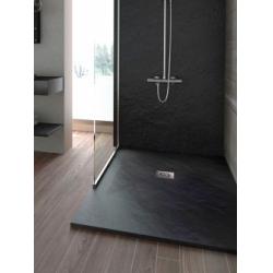 Receveur de douche RELIEF Plus Ardoise Anthracite - 80x120cm