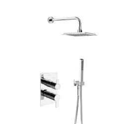 Ensemble de douche encastré BLAUTHERM douche de tête carré-RPK225