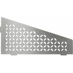 Tablette d'angle murale SHELF-S3 SCHLÜTER FLORAL Acier inox brossé