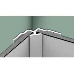 Profilé en L pour montage en angle pour panneaux muraux KINEWALL - H202cm - Blanc