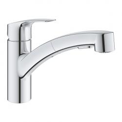 Robinet de lavabo GROHE Plus M avec douchette extractible - Bonde Push Open  - Eco