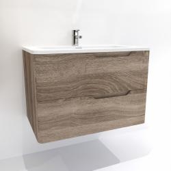 Meuble vasque LUNA Bois Foncé 80 cm