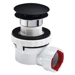 Bonde et siphon de lavabo ultra compact NANO Black