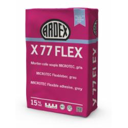 Mortier-colle flexible fibré ARDEX X77 - Gris