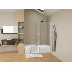 Combiné douche/bain DUO - Pack Design 3 en niche - 160x75cm - Tête à Gauche