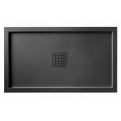 Receveur de douche LISO ENMARCADO Graphite - 70x100cm