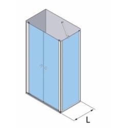 Fixe latéral HADA Plus 307 - Transparent - Argent - 90 cm